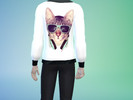 Sims 4 — Cat Sweater Male Recolor - City Living needed by KailynVeitch — Recolor of EA, simple cat sweater. City Living