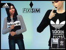 Sims 4 — 2 Adidas sweatshirt (Adidas + Adidas Japan) - Spa Day needed by FixiSim — Two Adidas sweatshirt, original design