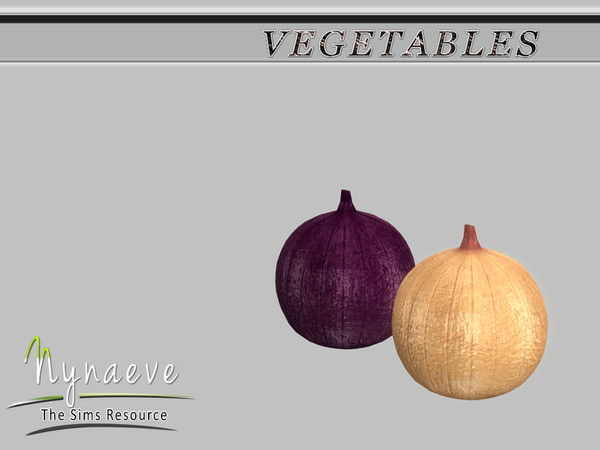 Sims 4 — Onion by NynaeveDesign — Vegetables - Onion Located in: Decor - Miscellaneous Decor Price: 54 Tiles: 0.5x0.5