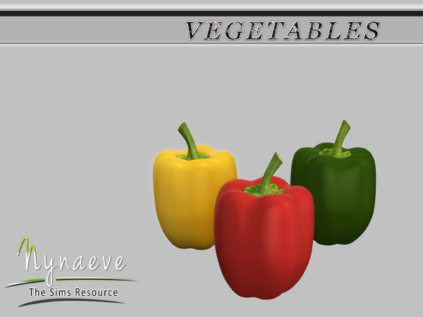 Sims 4 — Pepper by NynaeveDesign — Vegetables - Pepper Located in: Decor - Miscellaneous Decor Price: 54 Tiles: 0.5x0.5