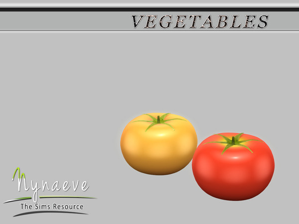 Sims 4 — Tomato by NynaeveDesign — Vegetables - Tomato Located in: Decor - Miscellaneous Decor Price: 54 Tiles: 0.5x0.5