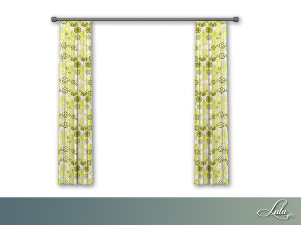Sims 3 —  Spring Living Curtains  by Lulu265 — Part of the Spring Living Set Fully CAStable 