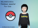 Sims 4 —  by MELANKOLISKA — 20 different kinds of Pokemon sweaters for Kids!