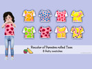 Sims 4 — Fruity rolled toddler tees - mesh needed by Schlumpfina90 — I have recolored Puresims sweet rolled tees into 8