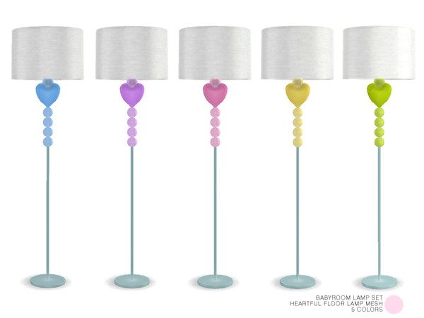 Sims 4 — Heartful Floor Lamp Mesh by DOT — Heartful Floor Lamp Mesh by DOT of The Sims Resource