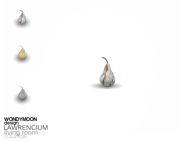 Sims 4 — Lawrencium Pear Decor by wondymoon — - Lawrencium Living Room - Pear Decor - Wondymoon|TSR - Creations'2017