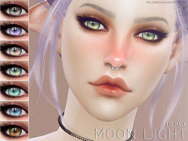Sims 4 — [ Moon Light ] - Eye Mask by Screaming_Mustard — A set of simple and colourful eyes. For males and females,
