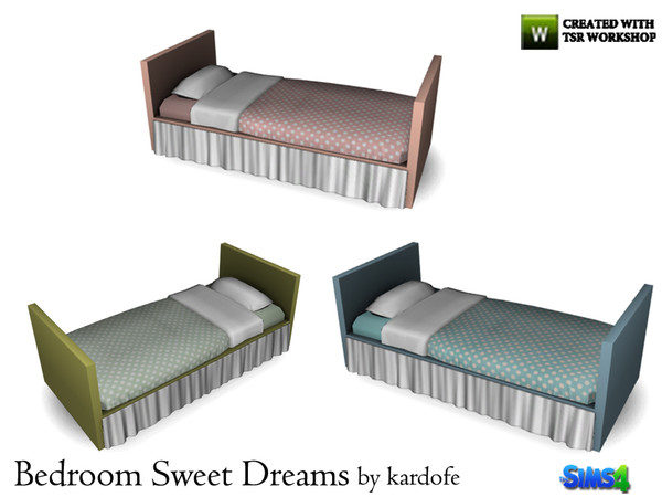 Sims 4 — kardofe_Bedroom Sweet Dreams_Bed by kardofe — Baby bed, with fabric steering wheel, in three different colors 