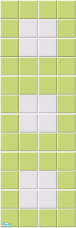 Sims 2 — Atomic tile wall lime 5 by Liesanne — A new atomic tile wall to mix and match with the Maxis atomic floor tiles