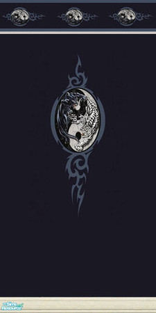 Sims 2 — Yin&Yang Bedroom Set - Wallpaper 2 by TheMistress666 — Modern bedroom set with a hard rock edge. This is my