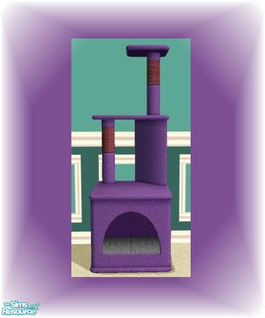 Sims 2 — Maxis Cat Condo Recolours - Purple by fionnababygirl — A recolour of the Maxis cat condo in purple. For the