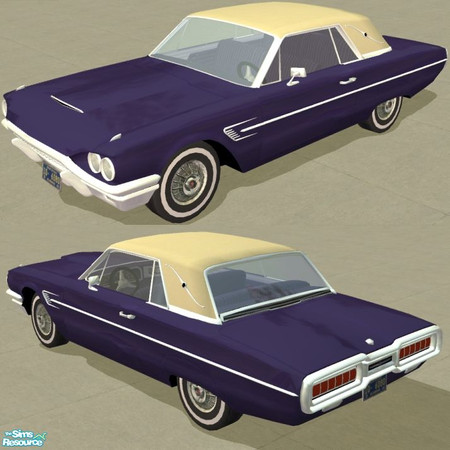 Sims 2 — 1965 Thunderbird - Blue Body color by Dr Pixel — Body color option for the 1965 Thunderbird