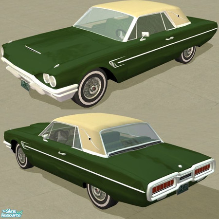 Sims 2 — 1965 Thunderbird - Green Body color by Dr Pixel — Body color option for the 1965 Thunderbird