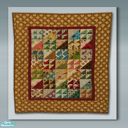 Sims 2 — Country Quilt - New Mesh by Shakeshaft — Part of a set of Country Quilts to hang on the wall, set includes New