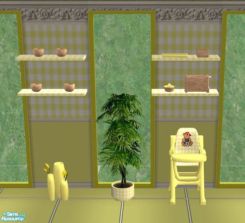 Sims 2 — NK AnoeskaB Turano DR AddOn Yellow by MoMama — A little something extra for your NK AnoeskaB Turano Dining Room
