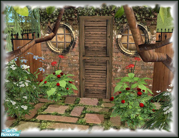 Sims 2 — Potter's Reclaimed Doors - 4 by galilea — Hallowdene Door, circa 1936. Removed before demolition of Hallowdene