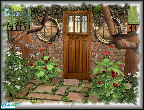 Sims 2 — Potter's Reclaimed Doors - 5 by galilea — Thyme Door, circa 1920. Removed before demolition of Major Oliver