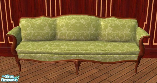 Sims 2 — D2DFloral Yellow - Luxury Sofa by D2Diamond — This floral design brings a touch of class, and elegance for any
