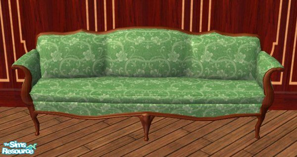 Sims 2 — D2DFloral Green - Luxury Sofa by D2Diamond — This floral design brings a touch of class, and elegance for any