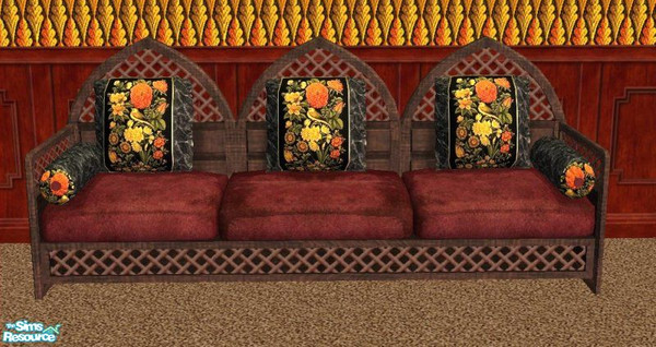 Sims 2 — D2DTC 33 - Luxuriare Sofa/Loveseat by D2Diamond — Warm colors, with designer pillows to add warmth to any room.