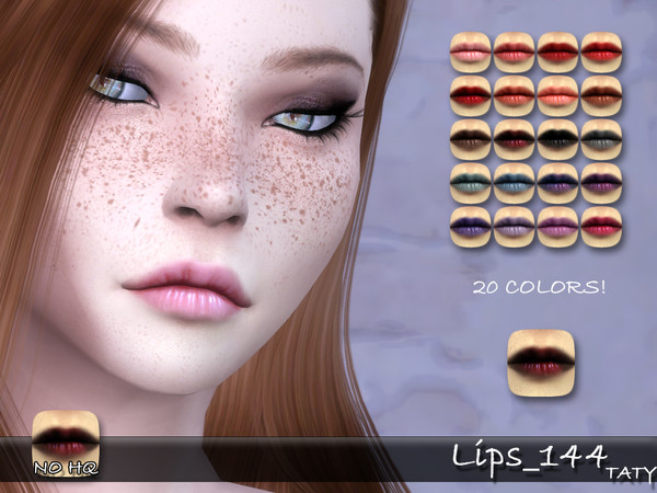 Sims 4 — [Ts4]Taty_Lips_144 by tatygagg — - Female - Human, Alien - Teen to Elder - Hq Compatible