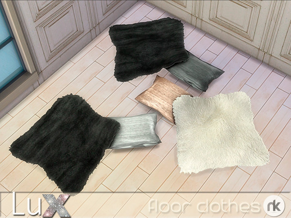 Sims 4 — Lux Living Floor Clothes by nikadema — A decoration piece for the lux modern livingroom.