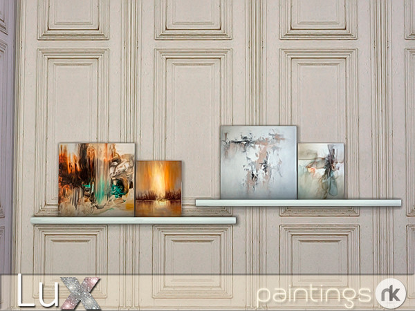 Sims 4 — Lux Living Paintings by nikadema — Two paintings to decorate your livingroom walls. Available in two colors