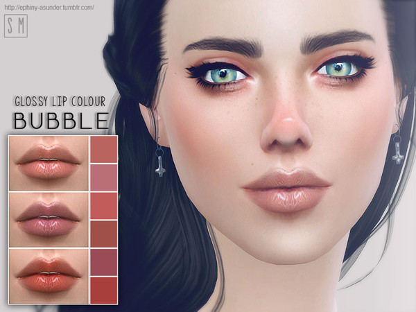 Sims 4 — [ Bubble ] - Glossy Lip Colour by Screaming_Mustard — A simple and easily wearable every day lip colour with a