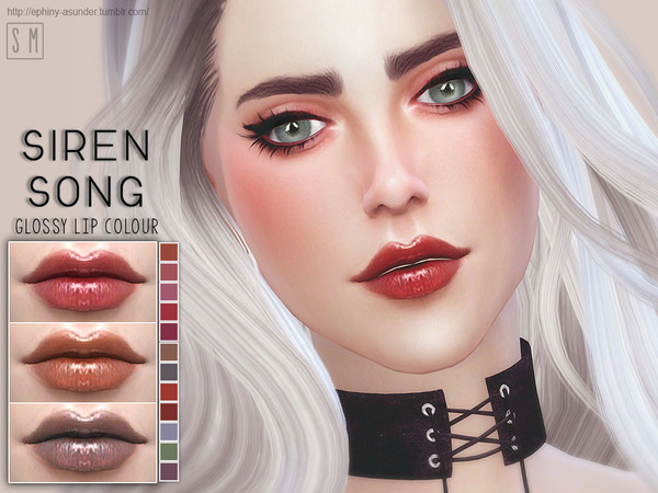 Sims 4 — [ Siren Song ] - Glossy Lip Colour by Screaming_Mustard — A rich deep lip colour to spice up any look. For