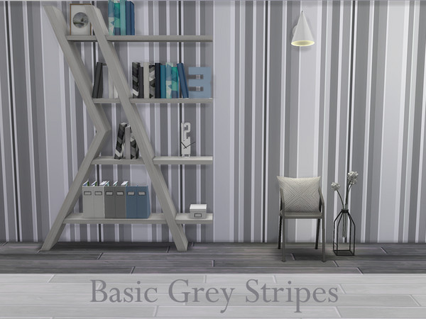 Sims 4 — Basic Grey Stripes by simdsgn — Basic Grey Stripes