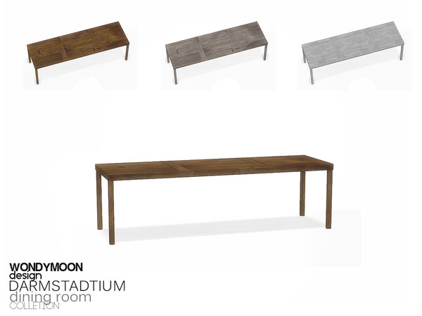 Sims 4 — Darmstadtium Dining Table by wondymoon — - Darmstadtium Dining Room - Dining Table - Wondymoon|TSR -