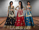 Sims 4 — sabyasachi Vol.1 - mesh needed by Juxtaposition — These cholis were uploaded on Sabyasachi's Instagram so ,