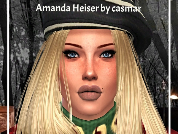 Sims 4 — Amanda Heiser by casmar — Amanda is a reflective Sims, her goal is to be a best seller author. She is very