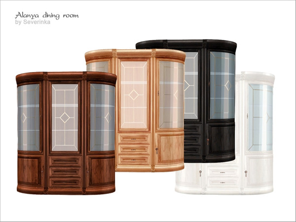 Sims 4 — [Alanya] - big cupboard by Severinka_ — Big cupboard of three sections with rounded edges in a classic style.