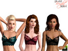 Sims 3 — Lace Bralet Set (YA-AF) by onthebrightside-x2 — This set contains: a bralet that is worn alone -in the tops