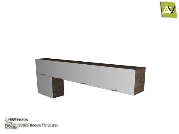 Sims 4 — Primo TV Unit Big Wall Cabinet    by ArtVitalex — - Primo TV Unit Big Wall Cabinet - ArtVitalex@TSR, Feb 2017
