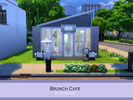 Sims 4 — Brunch Cafe by prismqueen — It is a small cafe perfect for a brunch. It includes a set of table at the terrace