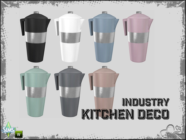 Sims 4 — Kitchen Industry Deco Can by BuffSumm — Part of the *Industry Series*