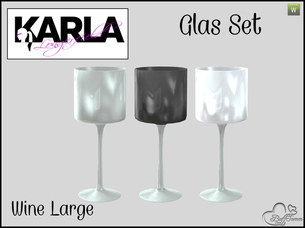 Sims 4 — Glasses Set 'KL' Wine large by BuffSumm — Part of the *Glasses Set 'KL'* ***TSRAA***