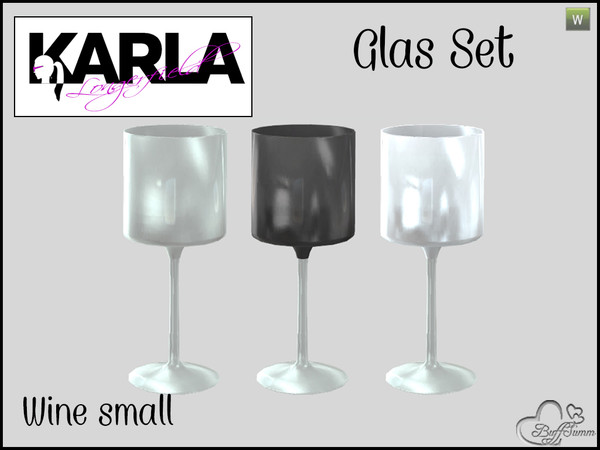 Sims 4 — Glasses Set 'KL' Wine small by BuffSumm — Part of the *Glasses Set 'KL'* ***TSRAA***