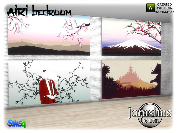Sims 4 — airi wall paintings by jomsims — airi wall paintings