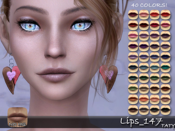 Sims 4 — [Ts4]Taty_Lips_147 by tatygagg — - Female - Human, Alien - Teen to Elder - Hq Compatible