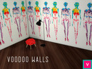 Sims 4 — Voodoo Walls  by Verismaya2 — Voodoo paintings on the walls in 2 variations and in 3 levels.