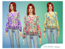 Sims 4 — Floral sweater - Spa Day needed by frukika2 — Floral sweater by Frukika - My first try. Hope you like it! 3