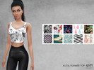 Sims 4 — Alicia Summer Top by simdsgn — Bikini/Tank top - 11 swatches in set - Female: teen, young adult, adult and elder