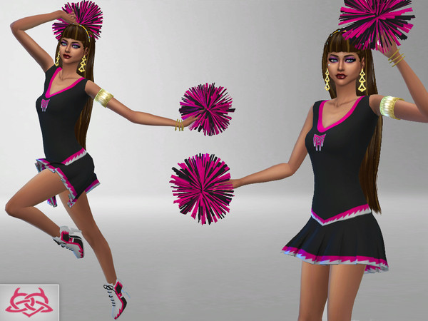 Sims 4 — Monster High cheerleader pom poms by Colores_Urbanos — Monster High cheerleader pom poms - Find it in rings new