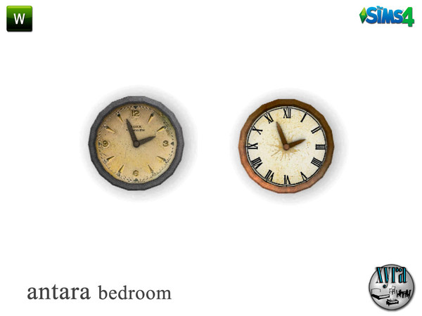 Sims 4 — Antara clock by xyra332 — Decorative clock, new mesh and is in 2 different colors. Belongs to the Antara set