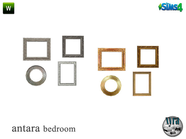 Sims 4 — Antara frames by xyra332 — Frames, new mesh and is in 2 different colors. Belongs to the Antara set