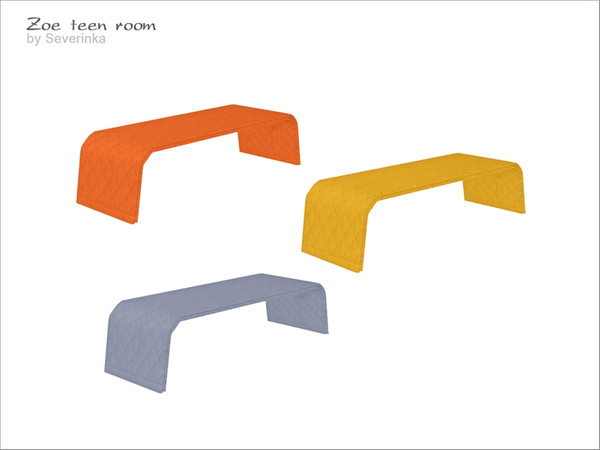 Sims 4 — [Zoe] - bed blanket by Severinka_ — Blanket for wide single bed From the set 'Zoe teen room' 3 colors