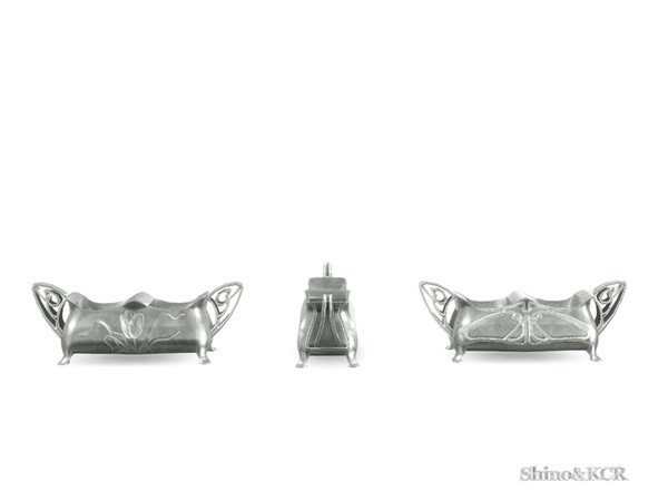 Sims 4 — Art Nouveau - Centerpiece by ShinoKCR — Art Nouveau Centerpiece made of Silver with rich Ornaments